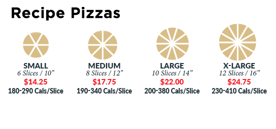 Regular pizza size