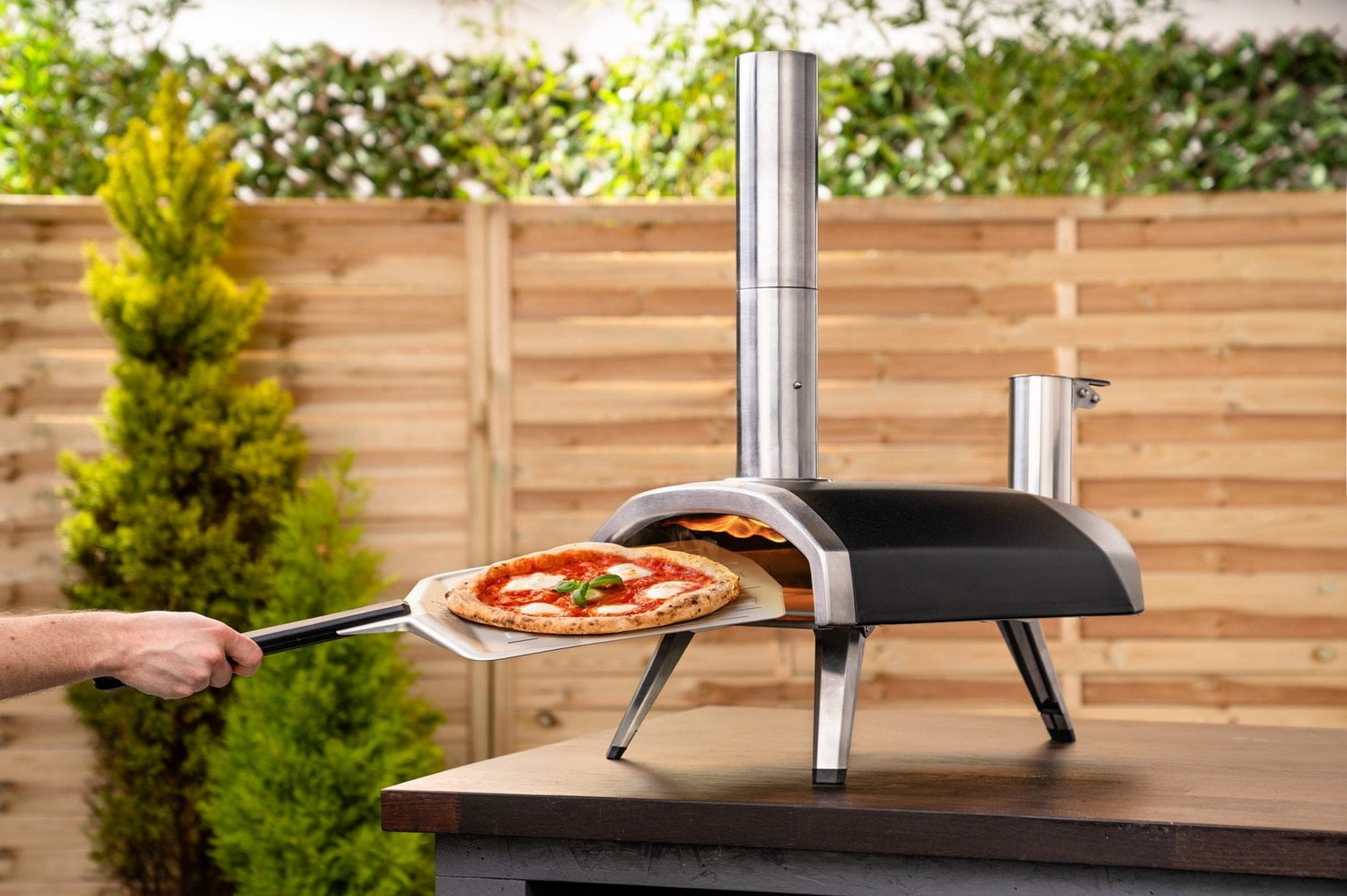予約受付中】 HimawariN SHOPBIG HORN OUTDOORS Pizza Ovens Wood Pellet Oven Fired  Maker Portable Stainless Steel Grill